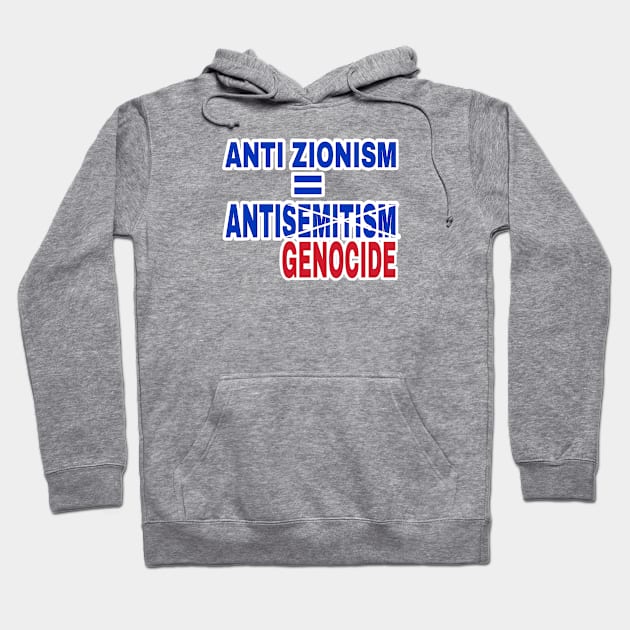 AntiZionism ≠ AntiSemitism = Anti-Genocide - Front Hoodie by SubversiveWare